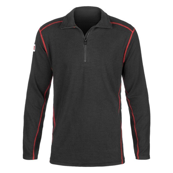Lakeland High Performance FR Waffle Quarter Zip in Black